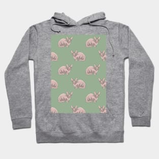 Sphynx Cat Pattern Vintage Retro Style Edit Hoodie